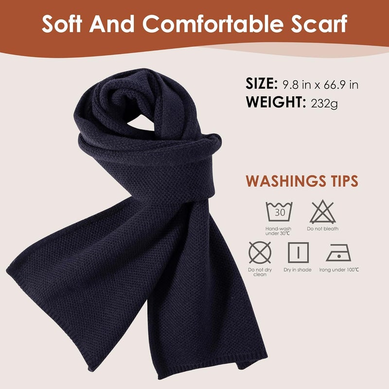 JOYPICKS Women's Long Knit Scarf Winter Chunky Scarfs Warm Big Wrap Thick Winter Fashion Scarves for Outdoor Men & Women - Image 2